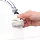 Grifo Ahorrador De Agua Giratorio 360° Acabado Plástico Color Blanco