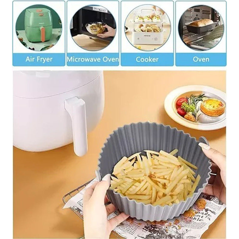 Canastilla Silicona Olla Freidora Air Fryer Reutilizable