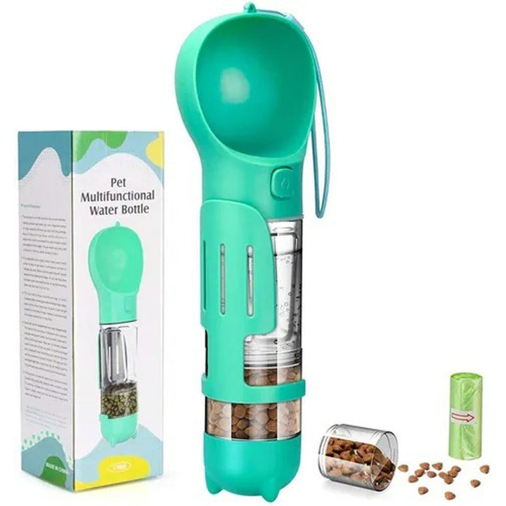 Botella Dispensador De Agua Multiusos 4 En 1 Para Perro