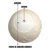 Humificador Difusor Aroma Lámpara Luna Luces Led Eléctrico Color Segun Disponibilidad 110v