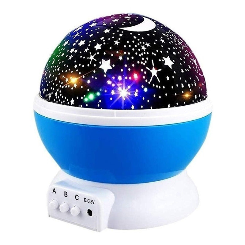 Lampara Rotatoria Proyector Cielo Estrellas Noche Dormir Luz