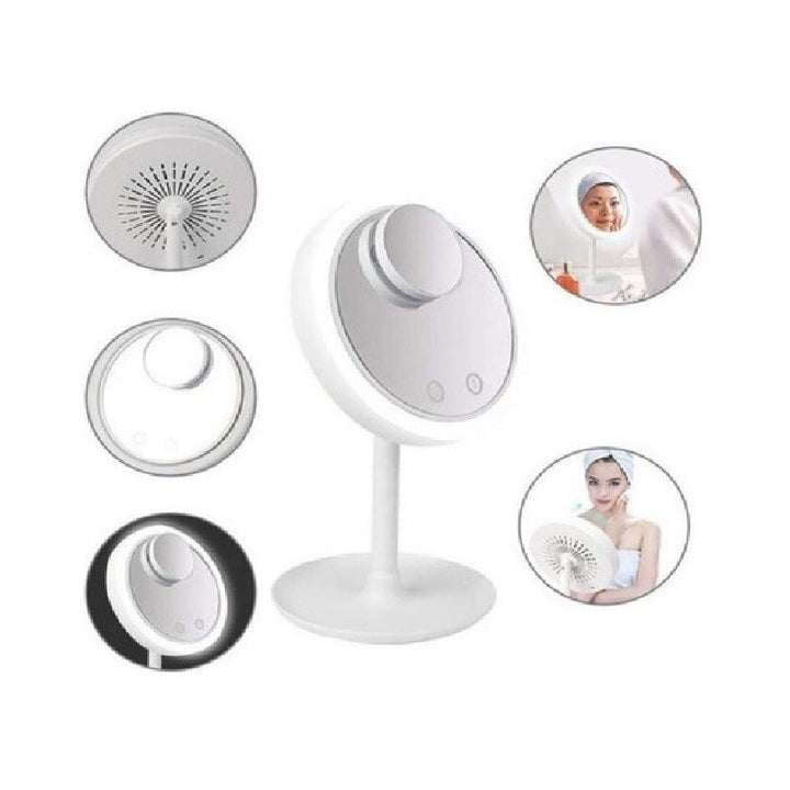 Espejo Led + Espejito Aumento + Ventilador