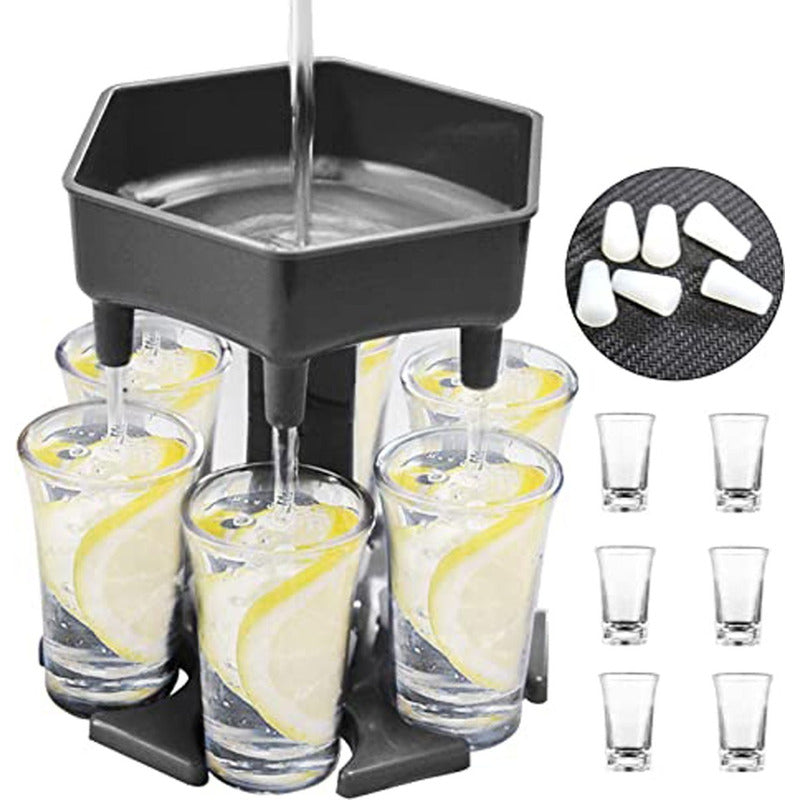 Dispensador De Tragos Shots + 6 Copitas Para Fiestas Bares