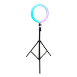 Diaz Home Dxltripled210 Aro De Luz 26 Cm Con Trípode Profesional 2 Metros De Altura Color De La Estructura Negro 220v