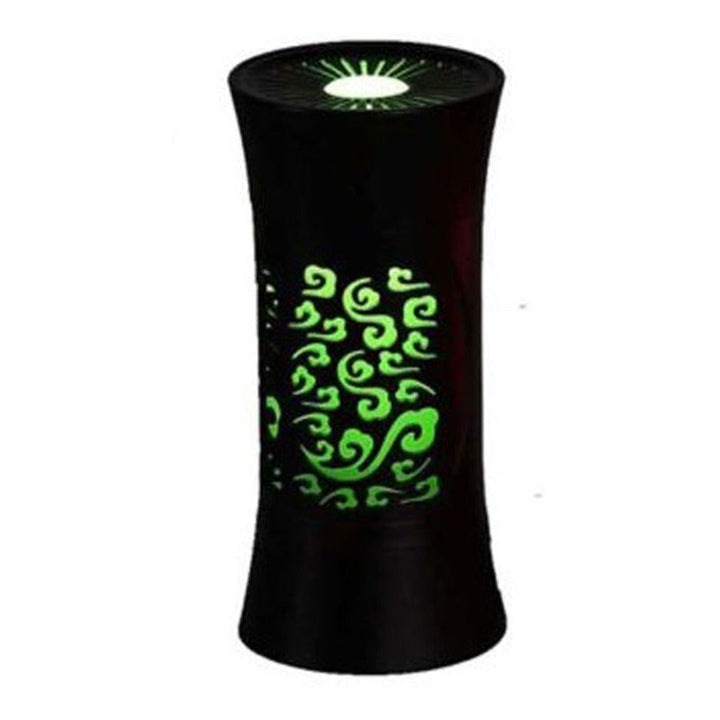 Difusor Tipo Madera - Humidificador Con Luz De Color Negro