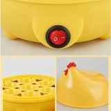 Hervidor Cocedor Para Huevos Cocidos Tibios Eléctrico Vapor Color Amarillo 110v/220v