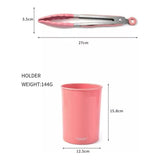 Set 12 Utensilios De Cocina Silicona Resistente Calor Rosa