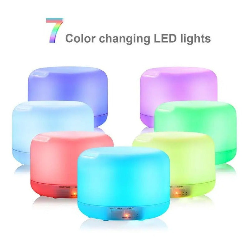 Humidificador Difusor Aromaterapia 8 Luces Led Ultrasonico