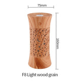 Difusor Tipo Madera - Humidificador Con Luz De Color Cafe