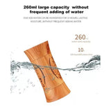 Difusor Tipo Madera - Humidificador Con Luz De Color Cafe