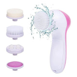 Spa Facial Mini Masajeador Electrico Para La Cara 5 En 1 Color Rosa Claro