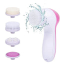 Spa Facial Mini Masajeador Electrico Para La Cara 5 En 1 Color Rosa Claro