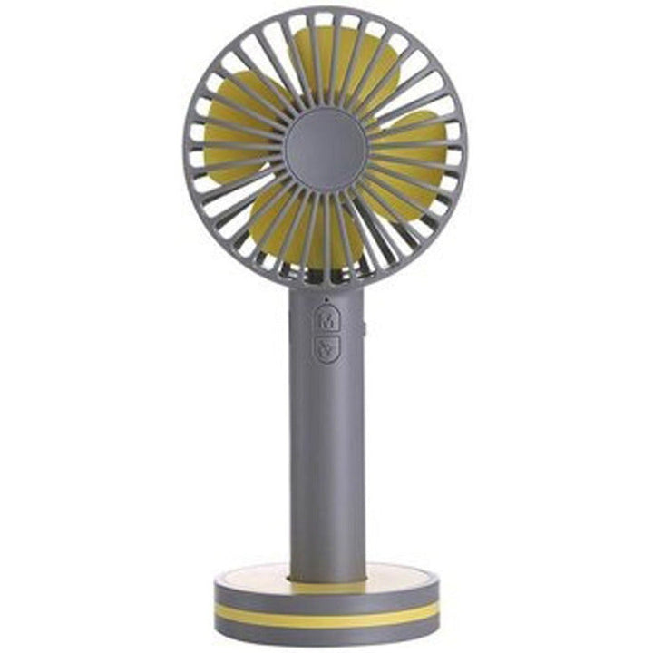 Ventilador Pequeño Recargable Portátil Potente Con Base