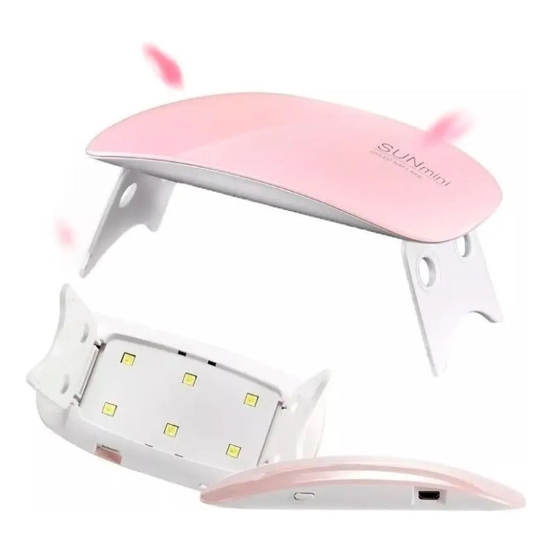 Mini Lampara Para Uñas Esmalte Gel Semi Permanente Uv/led