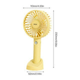 Ventilador Pequeño Recargable Portátil Potente Con Base