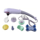 Masajeador Relajador Magic Massager 7 En 1 + Puntas Color Gris 110v