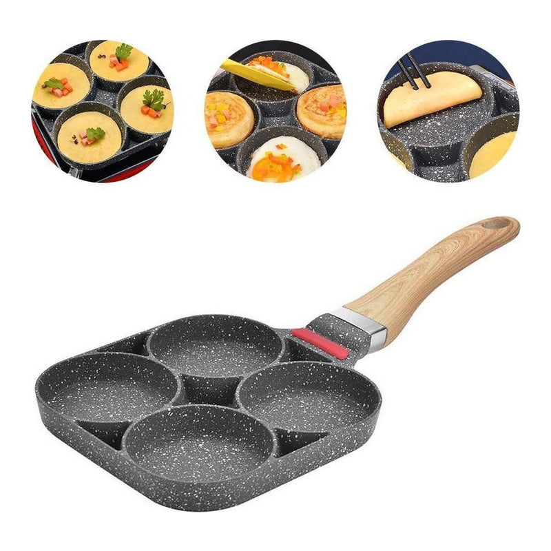 Sartén Antiadherente Sartén Para Huevos Sartén Para Panquequ Color 4 Hole