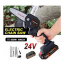 Mini Motosierra De Mano Portátil Ergonómico Recargable 24v