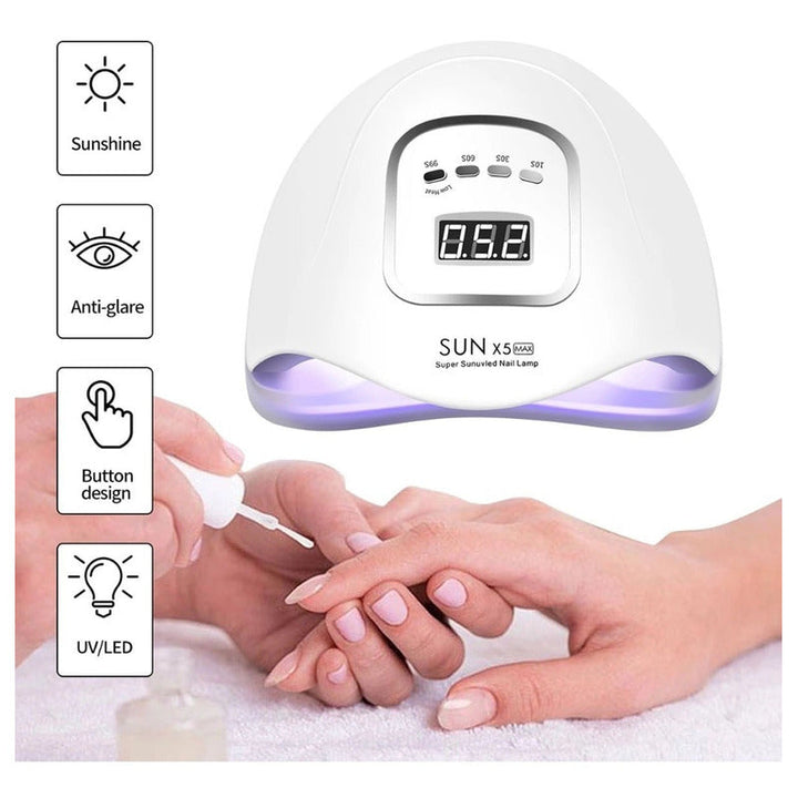 Secador De Uñas Lampara Uv Led 54w C3 Plus Pantalla Temporiz