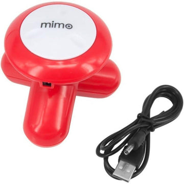 Mini Masajeador Eléctrico Azul Mimo Para Cuerpo, Cuello Y Espalda
