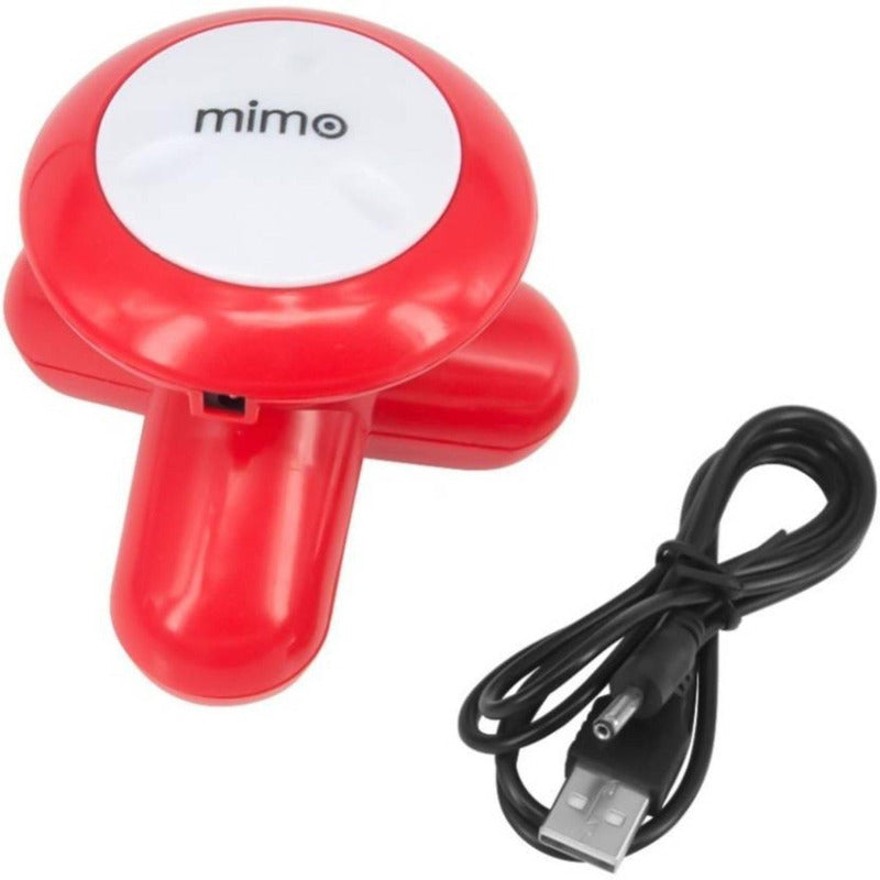 Mini Masajeador Eléctrico Azul Mimo Para Cuerpo, Cuello Y Espalda