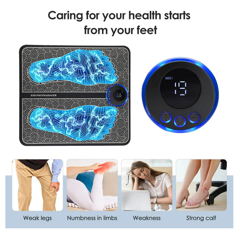 Masajeador Masaje Pies Electroestimulador Fitness Muscular Color Negro - 262323