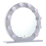 Espejo Tocador Redondo 9 Bombillas Led Ajustable Maquillaje