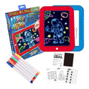 Magic Pad Con Luz Led + 6 Marcadores Neón + Plantillas