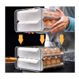 Canasta Porta Huevos Organizador X24 Con Tapa Cocina Nevera
