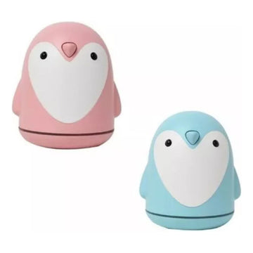 Difusor Pinguino Aromatizante Luces Led Humidificador Color Azul 110v