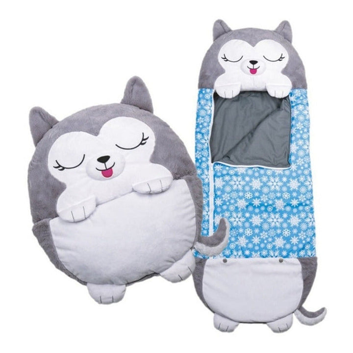 Sleeping Para Niños Bolsa Para Dormir Y Almohada Lobo