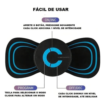 Mini Masajeador De Piernas Lumbares Con Electroterapia Cervical Abdomem
