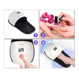 Lampara Led-uv Secado De Uñas Gel 2 En 1 48 Watts Pies