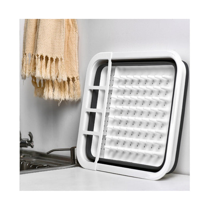 Escurridor De Platos Plegable Secaplatos Color Blanco