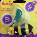Cortaúñas Para Bebe En Forma Abeja Sassy Ref. 406 Seguro Amarillo Con Negro