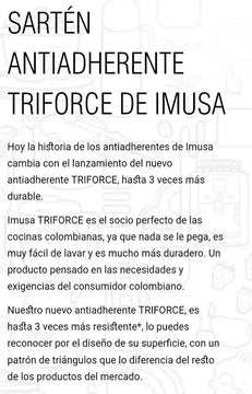 Sarten Imusa Triforce 26 Cms Antiadherente Tapa De Vidrio Gris