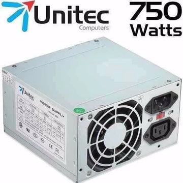 Fuente Poder Computador Torre Atx 750w Nominales Unitec