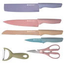 Set De Cuchillos Colores Pastel X6 Piezas Color Tonos pasteles