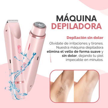 Maquina De Afeitar Inalambrica Mujeres Rasuradora Mujer Piel Rosa