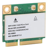 Ax200hmw Tarjeta Inalámbrica Wifi 6 De Doble Banda 802.11 A/b/g/n/ac/ax Half Mini I-e Adaptador De Red De Tarjeta Wifi Bt5.2 Para , Portátiles, Solo Para (64 Bits)