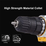 Taladro SISDATA Inalámbrico Percutor Potencia Real 650w 2 Bat Color Amarillo Frecuencia 50Hz /60Hz