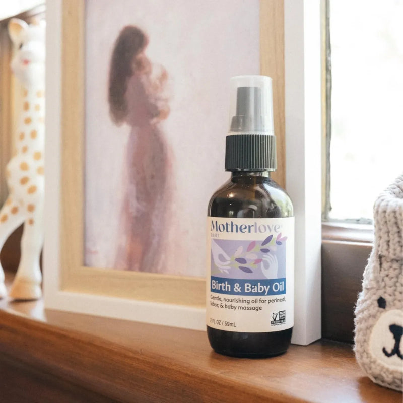 Motherlove Birth & Baby Oil (2 Onzas) Aceite Suave Con Infu.