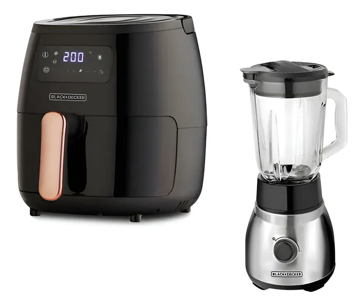 Combo Cocina Fácil Black+decker Freidora + Licuadora Pro. Negro