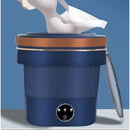Lavadora Plegable Con Desagüe Y Centrifugado 10 Litros 60w Color Azul Oscuro