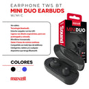 Audífonos In Ear Inalambricos Tws Maxell Bluetooth Mini Duo Negro