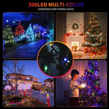 Luces Navidenas Led Brillantes 300 Luces 105 Pies