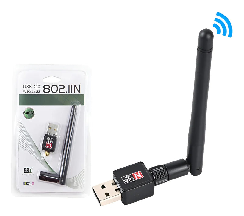 Adaptador Wifi Usb 2.0 Con Antena 270 Mbps 5dbi 802,11b/g/n