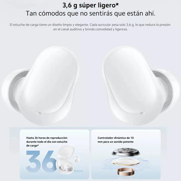 Xiaomi Redmi Buds 6 Play Audifonos Táctil Manos Libres Blanc Blanco