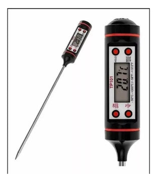 Termómetro Digital Para Alimentos Cocina Punzón Temperatura Negro