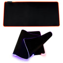 Rgb Alfombrilla De Ratón Iluminada Led Colorido Para Juegos Negro